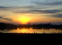 North Cave sunset near Mires Beck. Wallpaper