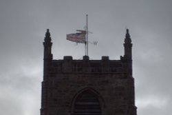 Union Jack on Nearby Tower