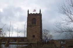 Tower of Nearby Church in Skipton Wallpaper