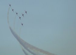 The Red Arrows practicing at Scampton, Lincolnshire. Wallpaper