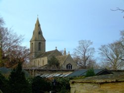 The Church at Water Newton Wallpaper