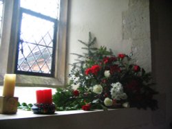 St Stephens Church - Christmas Flowers Wallpaper