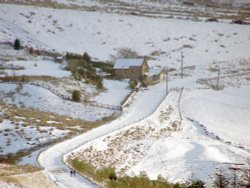 View of Rivington Pike from the top of Winter Hill Wallpaper
