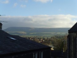 Pendle Hill, from my kitchen window Wallpaper