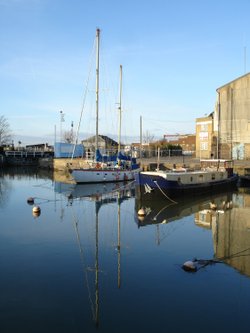 A Cold Day By the Canal Basin, Gravesend