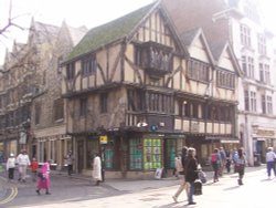 Tudor Shops Wallpaper