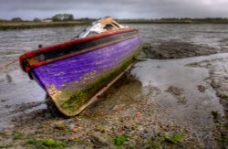 The marshes, heading towards Lymington, Hampshire Wallpaper