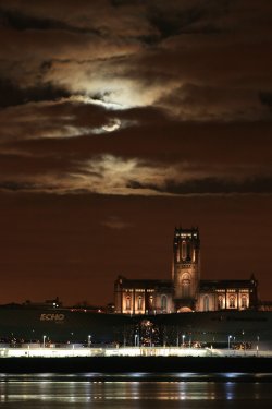 Dark sky's above Liverpool