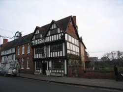 Nash's house and New Place, from the street Wallpaper