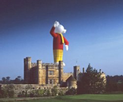 Hot air balloon at Leeds Castle, Kent