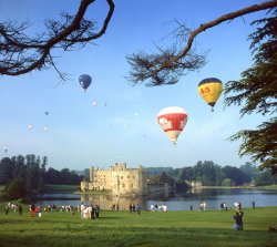 Balloon rally at Leeds Castle, Kent