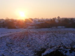 Overlooking the village