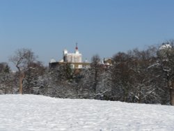 The Royal Observatory In The Snow Wallpaper