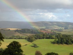 Rainbow over the Quantocks Wallpaper