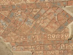 Mosaic floor from the Abbey Wallpaper