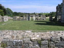 Former cloisters Titchfield Abbey Wallpaper