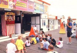 Punch and Judy show on Great Yarmouth Pier Wallpaper