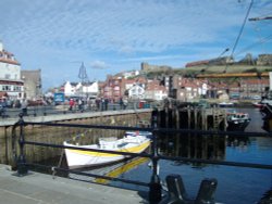 Whitby Harbour and Headland Wallpaper