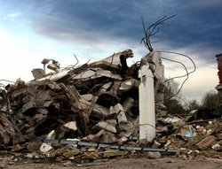 Demolished factory, Leicester Wallpaper