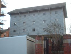 Wooded Building Wallpaper