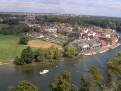 A View of the river and Windsor from the Ferris Wheel, 2007 Wallpaper