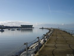 Herne Bay Pier from the Jetty. Wallpaper