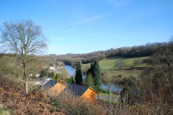 View from the train just before Highley Wallpaper