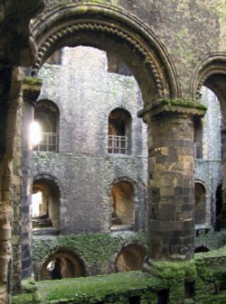 Inside the keep, Rochester Castle