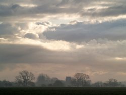 March Dawn - St Andrew's Church from Syleham Road