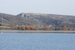 Cheddar Reservoir looking towards the gorge Wallpaper