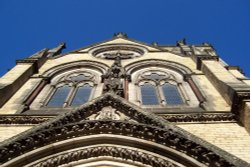 Blue sky over St. Wilfrid's Wallpaper