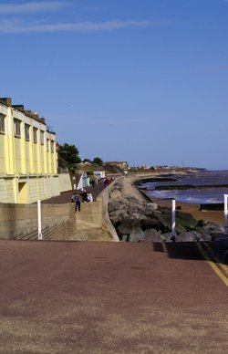 The sea wall.
