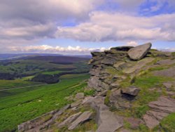 Stanage Edge Rocks. Wallpaper