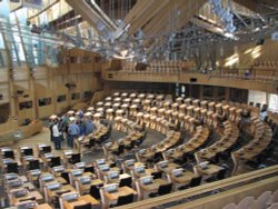 Debating Chamber, Scottish Parliament Wallpaper