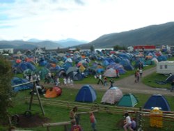 Campsite during Loopallu Festival Wallpaper
