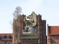 Gargoyle on The Gate at Layer Marney Tower Wallpaper