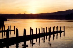 Sunset at Waterhead. Windermere. Wallpaper