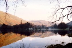 Ullswater, winter reflections near Glenridding. Wallpaper