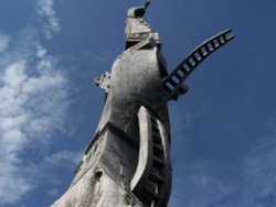 The sculptured Cedar tree