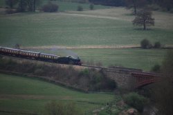 View of Severn Valley railway and Victoria Bridge from Seckley Viewpoint Wallpaper