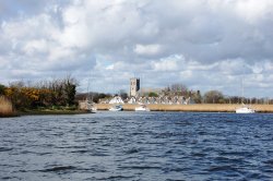 The Church at Christchurch, Dorset Wallpaper
