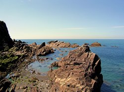 Off shore rocks. Wallpaper