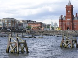 The former Bute Docks at Cardiff