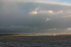 Spurn Point seen from North Sea Ferry Wallpaper