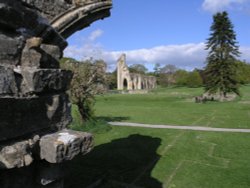 Abbey Church viewed from close to the Abbot's kitchen Wallpaper