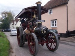 Steaming round the Village Wallpaper