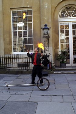 Playing with fire.