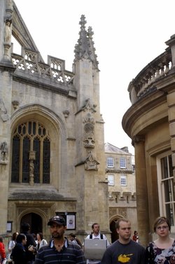 Part of the Abbey and the Roman Bath house.