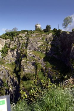 By the side of the Clifton Suspension Bridge.