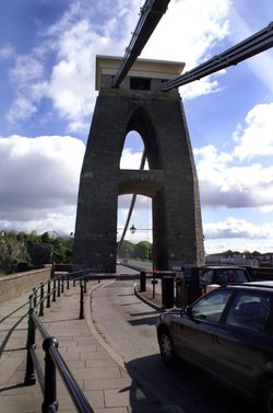 One of the supporting towers.